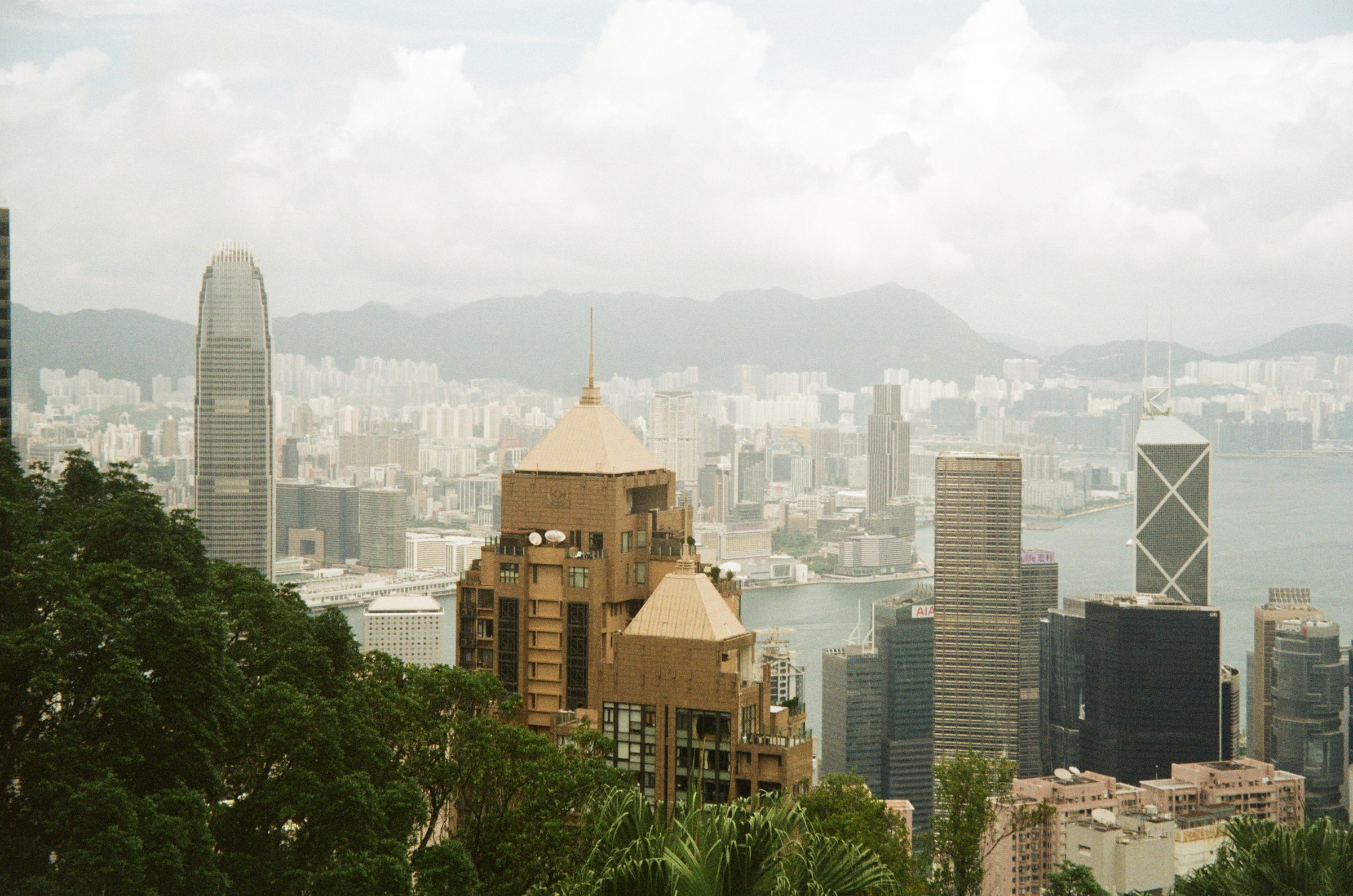 View over the city from Victoria Peak